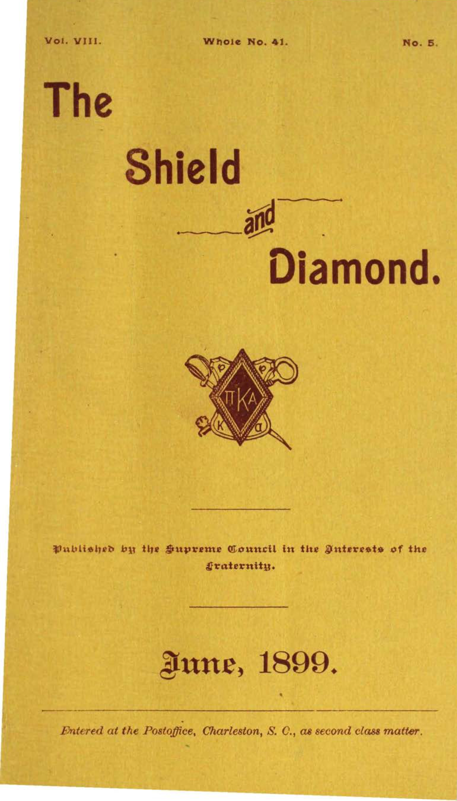 Shield and Diamond, Vol. 8, No. 5, June 1899